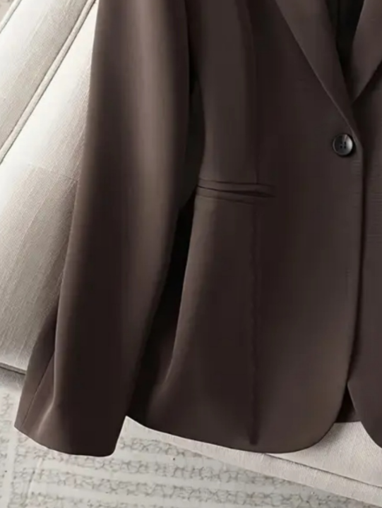 Elegant%20Brown%20Blazer%20for%20Women%20Single%20Button%20Slim%20Fit%20Business%20Commuter%20Suit%20Jacket%20Korean%20Fashion%20OL%20Style%20New%20Spring/Autumn%20-%20Image%205
