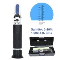 Seawater Refractometer ATC 0-10% Salinity Meter 1.000-1.070 SG Salt Specific Gravity Sea Salinometer For Aquarium Mariculture. 