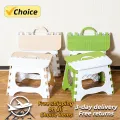 2024 New Plastic Folding Stool Portable Outdoor Small Stool Household Matzah Children Study Small Stool Train Small Bench Gifts. 
