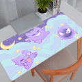 Kawaii Mouse Pad Edge White Anime Cute Gabinete Gamer Computer Desk Mat Keyboard Gaming Accessories P-Pokemons G-Gengar Mousepad. 