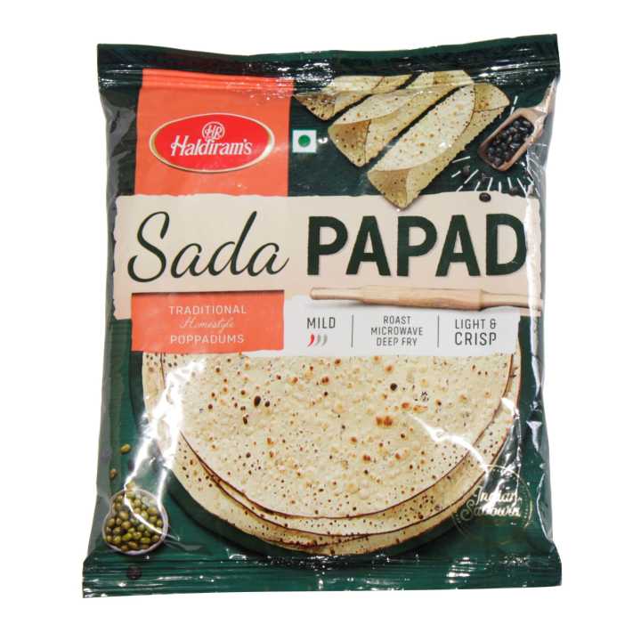 Haldiram's%20Sada%20Papad%20Traditional%20Homestyle%20Poppadums%20%20170%20gm%20-%20Image%202