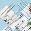 Complete Nail Clipper Set, 19 Pieces, Nail Clipper Set, Cut Nails, Cut Nose Hair, Cut Calluses, Luxury Bag. Multifunctional Nursing Tools Set of 19 Nail Clippers. 