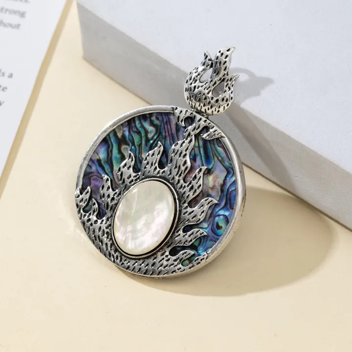 1pc%20Natural%20Shell%20Abalone%20Round%20Shape%20Pendant%20Charms%20for%20DIY%20Women%20Men%20Necklace%20Jewelry%20Making%20Accessories%20-%20Image%203