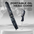 Marble Pattern Plastic Foldable Beard Mustache Comb Fine Tooth Folding Hair Comb Travel Portable Mini Beard Comb With Key Chain.