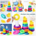 Montessori Baby Rolling Ball Tower Toy, Educational Games for Babies, Stacking Track, Developmental Toys, 1 2 3 Years Old. 