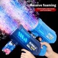 Fully Automatic Bubble Gun Rocket Bubbles Machine Automatic Blower with Bubble Liquid Toy for Kids Beach Outdoor Bubble Gifts. 