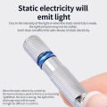 Static Rod Electrostatic Discharger Portable Anti-Static Keychain Winter Dry Climate Static Eliminator LED Electricity Detection.