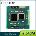 INTEL core I7 640m Laptop Processor SLBTN Dual Core 2.8GHz L3 4M notebook CPU  works on HM55. 