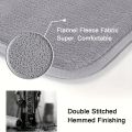 Thickened special-shaped bathroom absorbent floor mat flannel toilet mat shower room non-slip and dirt-resistant foot mat.
