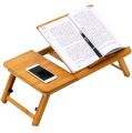 Bed Desk, Wooden Study Desk, Adjustable Height Student Dormitory Table and Home Bed Table for Using As Laptop Desk Bedroom Study.