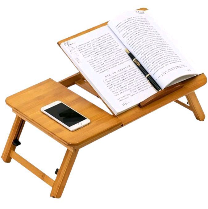 Bed Desk, Wooden Study Desk, Adjustable Height Student Dormitory Table and Home Bed Table for Using As Laptop Desk Bedroom Study