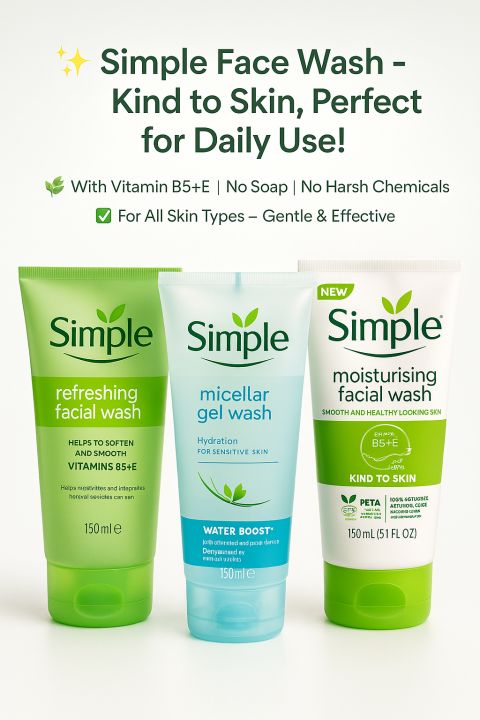 Simple Face Wash Tube 150 Ml