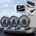 3-Head 5V USB Car Fan with 3 Adjustable Speeds Cooling Auto Cooler Air Ventilation System with Wind Regulation Car Accessories. 