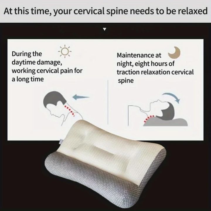 1pc%20Memory%20Foam%20Cervical%20Pillow,%202%20in%201%20Ergonomic%20Contour%20Orthopedic%20Pillow%20for%20Neck%20Pain,%20Contoured%20Support%20Pillows,Neck%20Pillow%20-%20Image%203