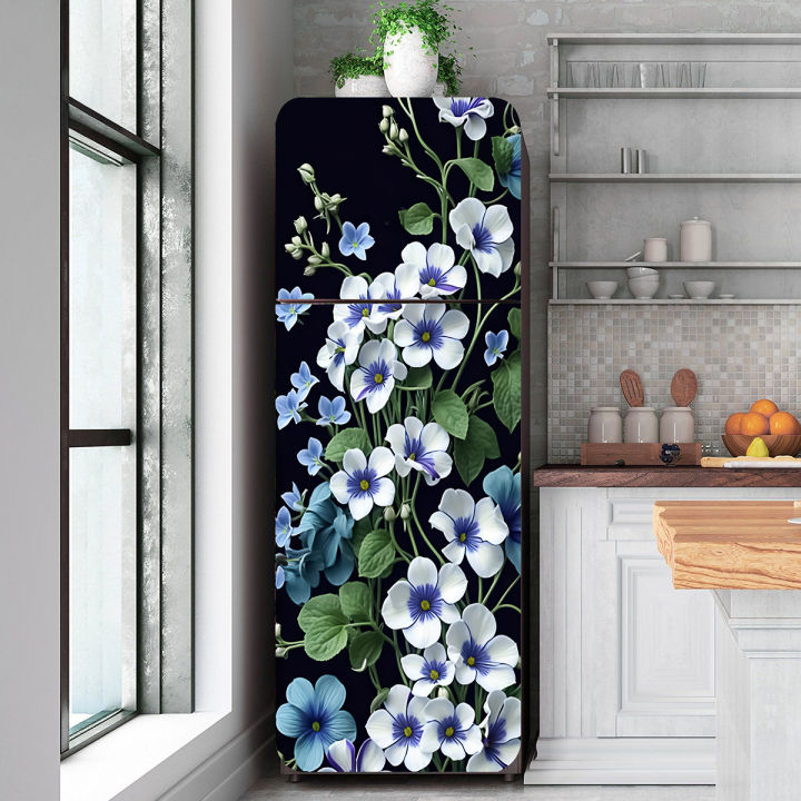 Fridge%20Stickers,%20Self-Adhesive%20PVC%20Oil-Proof%20Waterproof%20Protector%20Sheet%20for%20Refrigerator%20Door%20-%20Image%202