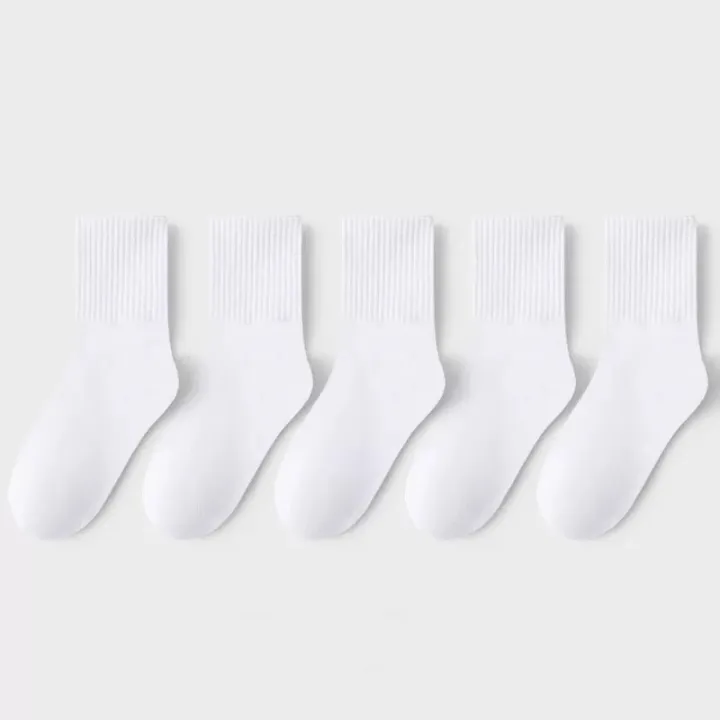 Lawadka%205Pairs/set%20Boys%20Girls%20Socks%20For%20Kids%20White%20Black%20Gray%20Cotton%20Children's%20Socks%20Student%20Sport%20Autumn%20New%20Sock%202%20to%2011Years%20-%20Image%207