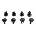 50pcs 6mm Plastic Rivets Black Rivet Fastener Mudguard Bumper Push Pin Clip For Most Car Models Interior Accessories. 