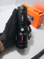 L. K. MART COBA TG Rechargeable LED Flashlight – USB Charging, 2000M Beam Range, Zoomable Focus, Waterproof Tactical Torch. 