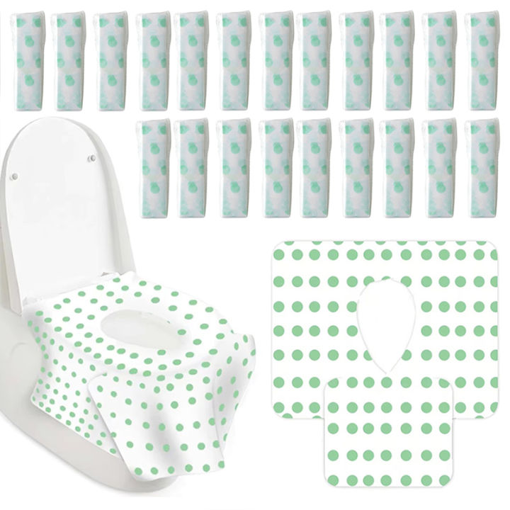 5/10/20Pcs Disposable Paper Toilet Seat Covers Camping Loo wc Bacteria-proof Cover for Travel Bathroom Universal Size TMZ