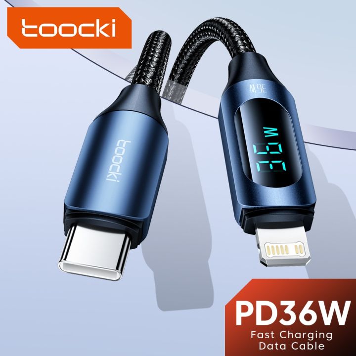 Toocki USB C Type C Cable For iPhone 14 13 12 11 Pro Max X Xr 8 7 Plus