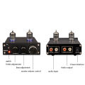 Audiophile Tube Preamplifier HIFI No Background Noise High Bass Adjustment Mini Professional Grade Preamplifier 6K4 Tube. 