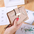 Women Long Standard Leather Wallet Hollow Out Leaves Decor Female Day Clutch Card Holder Money Purse Bags. 