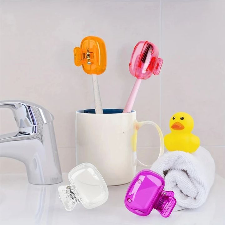 10/4/2PCS%20Travel%20Toothbrush%20Head%20Covers%20Toothbrush%20Protector%20Cap%20Brush%20Pod%20Case%20Protective%20Portable%20Plastic%20Clip%20for%20Household%20-%20Image%203