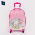 4W Kids Suitcase Trolley Travel Bag. 