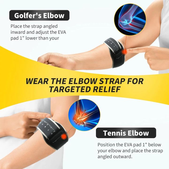 1%20Pcs%20Elbow%20Brace%20for%20Tendonitis%20and%20Tennis%20Elbow%20Relief%20with%20Removebale%20Pad,%20Tennis%20Arm%20Pads,%20Comfortable%20Golfers%20Elbow%20Straps%20-%20Image%204