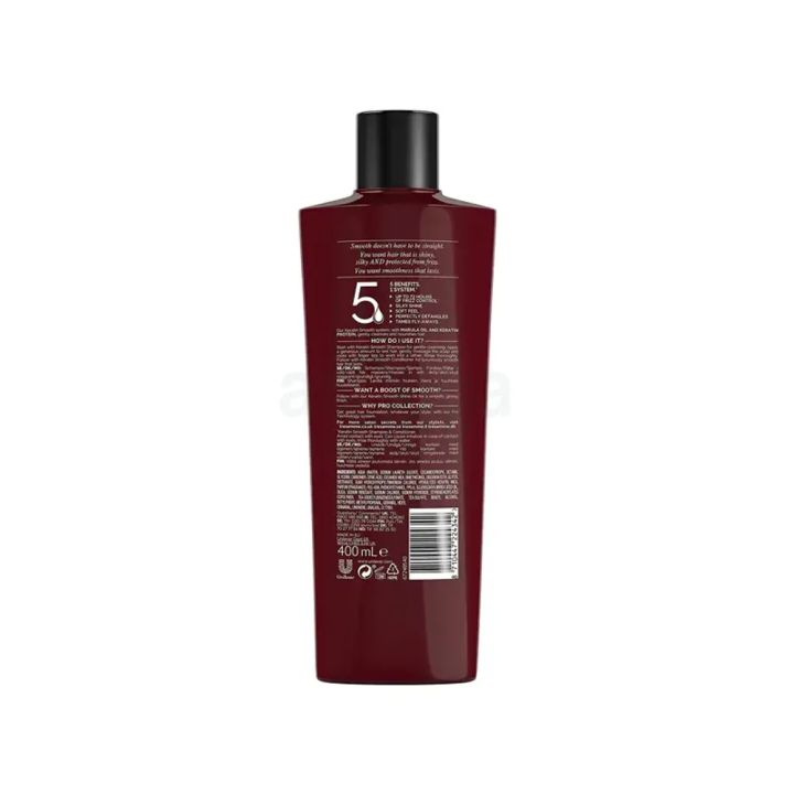 Tresemme%20Keratin%20Smooth%20Shampoo%20with%20Marula%20Oil%20for%20Soft%20&%20Shiny%20Hair%20400ml%20-%20Image%202