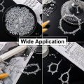 300pcs Crystal Glass Beads Mixed Crystal Glass Beads Various Crystal Beads Bulk Glass Beads For DIY. 