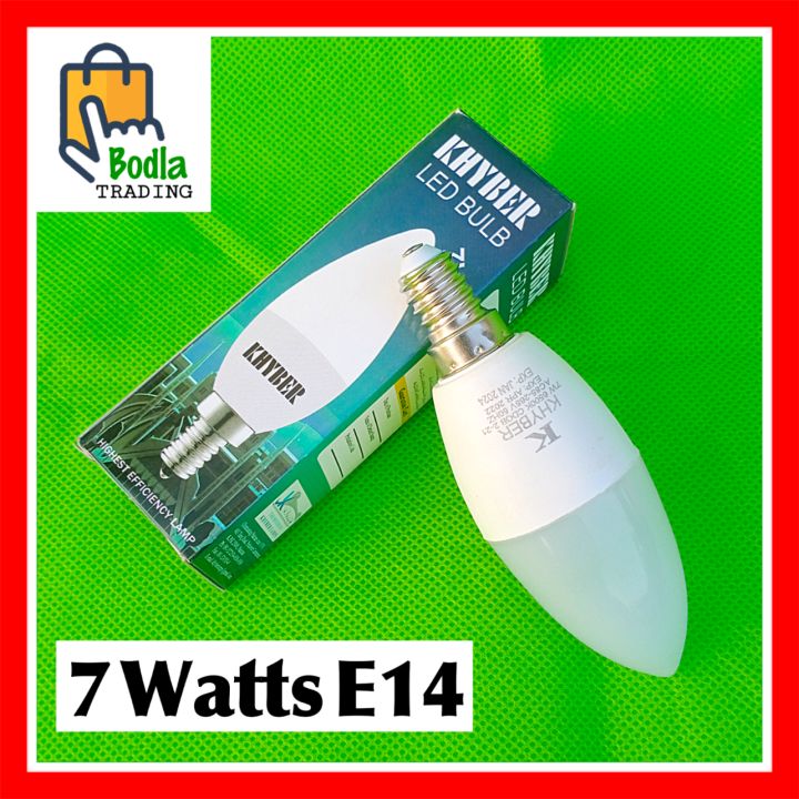 LED Candle Bulb 7 Watts White - E14 (Thin Screw Type)