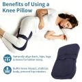 1 Piece Knee Pillow Ergonomic Side Pillow For Side Sleepers Back Legs Hips Joints Pregnancy Sciatic Neuralgia  Relief. 