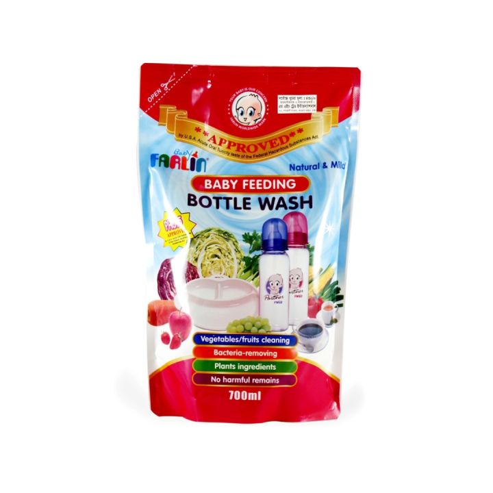 Farlin Baby feeding bottle wash refill 700 ml Taiwan