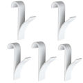 Bathroom Hanger Clips Storage Racks White Clear Hanger Heated Towel Radiator Rail Clothes Scarf Hanger Hooks Holder.