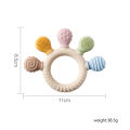 Soft Silicone Baby Teether – Cartoon Shape Rich Biting Points, Rounded Corners, Finger Shape Awareness, High-Temp Sterilizable.