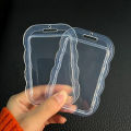 Students Cards Protecting Cover Clear Soft Silicone Wave ID Bus Access Card Holder Transparent Staff Working Credit Card Hloder.