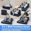 Bestway 5 in 1 Inflatable Double Air Bed with Free Electric Auto Pumper, 5 IN 1 Air Couch. 