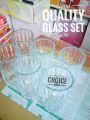 Crystal Clear Drinking Glass Set (6 Pieces) OLILA W018 - Glass - glass.