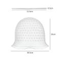 2Pcs/set Hairdressing Hair Dyeing Caps With Metal Hooks Professional Barber Silicone Hair Dye Cap Barbershop Salon Styling Tools. 