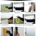 Black Tinted Paper for Window Glass and Car window glass Self adhesive glass paper Window and Door glass Paper. 