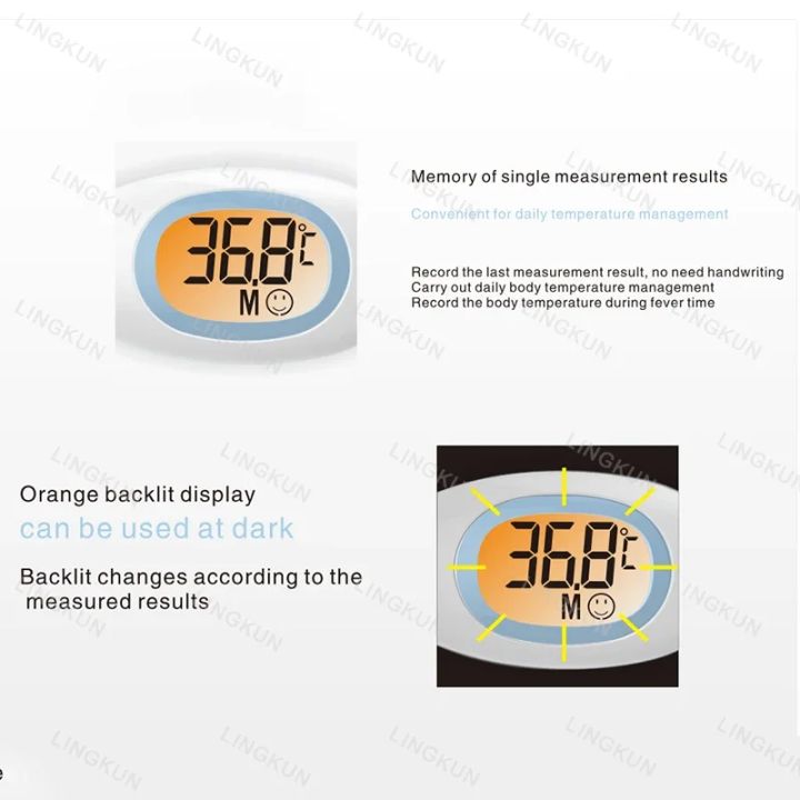 Silicone%20Fast%208S%20Thermometer%20for%20Fever%20Digital%20Infrared%20Basal%20Body%20Thermometer%20Oral%20Armpit%20Rectal%20Temperature%20LED%20Display%20-%20Image%203