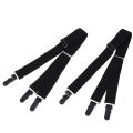 Mens Fashion Shirt Stays Garters Y Shape Military Adjustable Elastic Shirt Holders Straps Sock Non-slip Clamps Leg Suspenders.