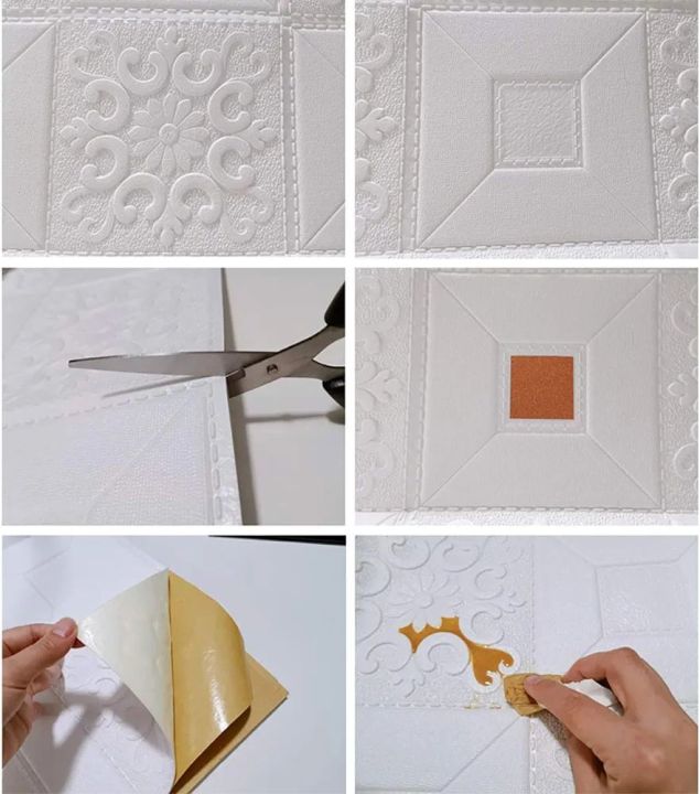3D%20Peel%20&%20Stick%20Foam%20Wall%20Panels,%206%20Sheets%20Cover%2030%20sq%20feet,%20Self%20Adhesive%20Decorative%20Wallpaper%20for%20Living%20Room%20Wall%20Decoration,%20Gold%20-%20Image%207