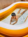 KidsSansar - Intex (57181) Superior Quality Swim Center Inflatable Family Swimming Pool - Orange. 