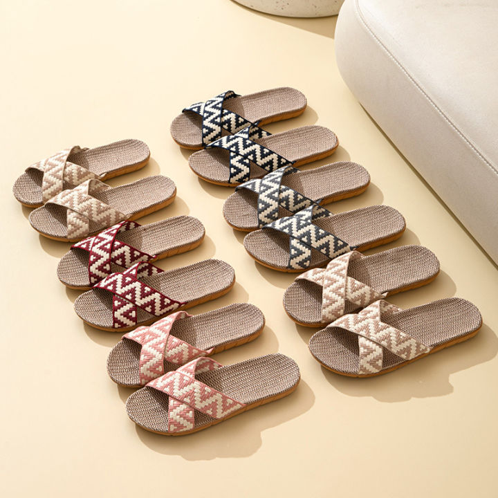 Hemp%20Casual%20Women's%20Slippers%20Home%20Flats%20Spring%20Summer%20Luxury%20Designer%20Woman%20Shoes%20Fashion%20Indoor%20Slides%20Ladies%20Soft%20Sole%20Elegant%20-%20Image%206