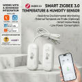 Tuya Zigbee Temperature Humidity Sensor External Temp Probe Smart Home Thermometer Hygrometer For Smart Life Home Assistant Z2M. 