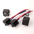 1pcs JD1912 Car Relay Harness 12V 40A 4 Pin SPST Harness Sockets Color-labeled Wires for Automotive Truck Van Motorcycle Boat. 