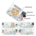 Baby Toys Cloth Book Children's Tactile Sensory Education Early Literacy Intelligence Development Plush Toys Boys and Girls. 