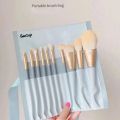 10Portable Soft-Bristled Makeup Brushes Morandi Color Makeup Brush Set Novice Beginners Advanced Full Set of Makeup Tools. 